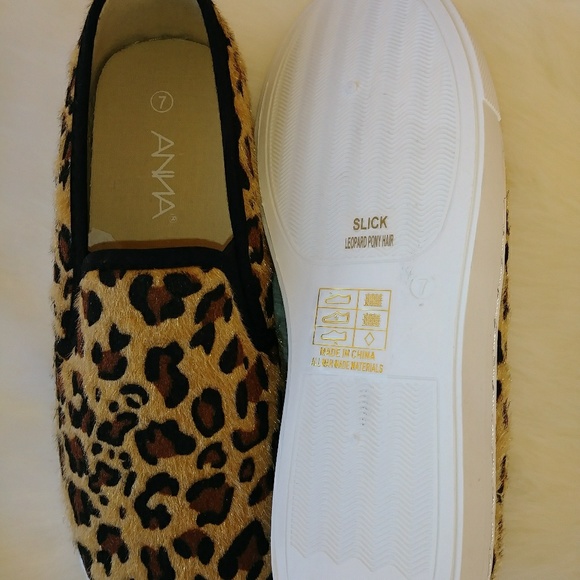 pony skin leopard print shoes